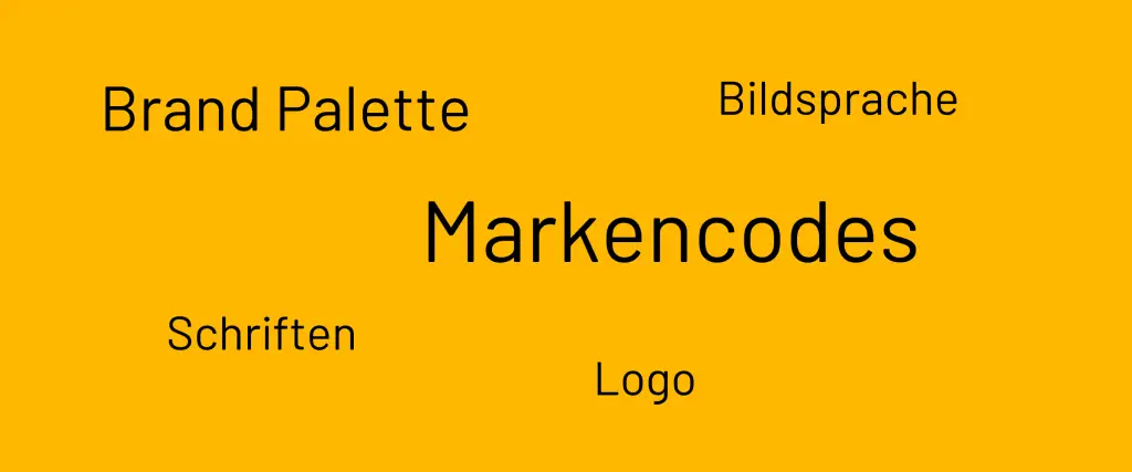Markencodes Bestandteile Brand Palette